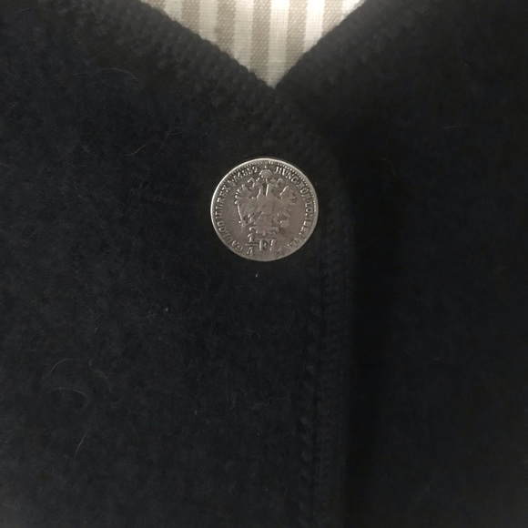 Giesswein Austria Tirol Walkwaren 44 USA M16Wool Coin Buttons Jacket Cardigan - Picture 3 of 10
